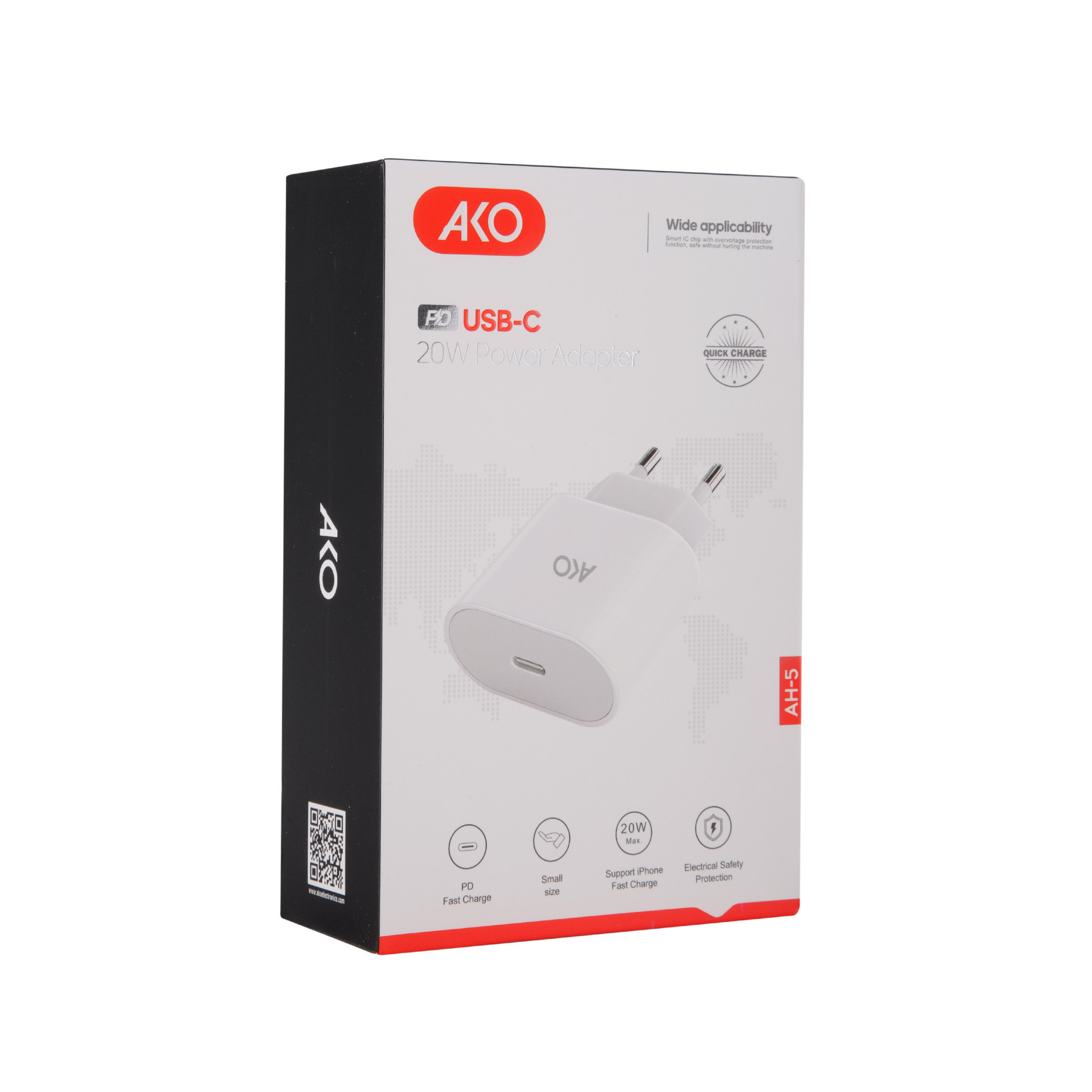  شارژ دیواری آکو مدل AH-5 با توان خروجی 20 وات 