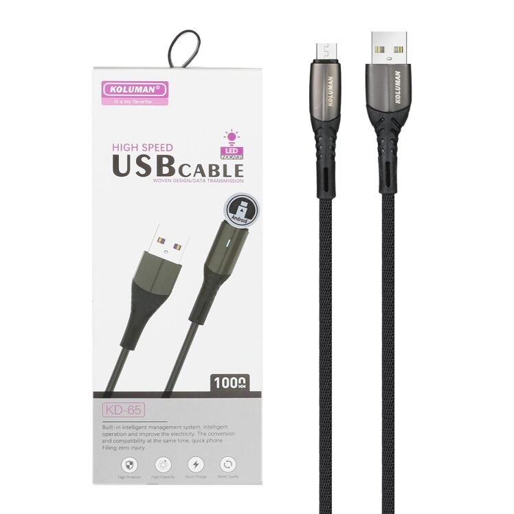 کابل تبدیل USB به Micro-USB کلومن مدل KD-65